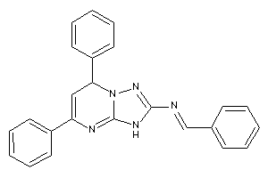 Image of Benzal-(5,7-diphenyl-3,7-dihydro-[1,2,4]triazolo[1,5-a]pyrimidin-2-yl)amine