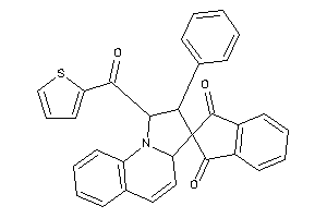 2-phenyl-1-(2-thenoyl)spiro[2,3a-dihydro-1H-pyrrolo[1,2-a]quinoline-3,2'-indane]-1',3'-quinone
