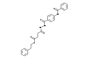 Image of 4-[N'-(4-benzamidobenzoyl)hydrazino]-4-keto-butyric Acid Phenethyl Ester