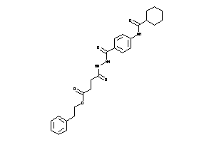 Image of 4-[N'-[4-(cyclohexanecarbonylamino)benzoyl]hydrazino]-4-keto-butyric Acid Phenethyl Ester