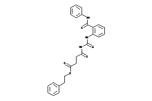 Image of 4-keto-4-[[2-(phenylcarbamoyl)phenyl]thiocarbamoylamino]butyric Acid Phenethyl Ester