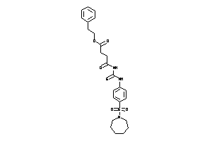 4-[[4-(azepan-1-ylsulfonyl)phenyl]thiocarbamoylamino]-4-keto-butyric Acid Phenethyl Ester