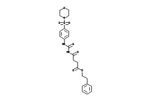 Image of 4-keto-4-[(4-morpholinosulfonylphenyl)thiocarbamoylamino]butyric Acid Phenethyl Ester