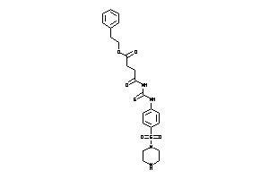 Image of 4-keto-4-[(4-piperazinosulfonylphenyl)thiocarbamoylamino]butyric Acid Phenethyl Ester