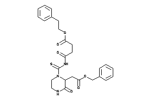 4-[[2-(2-benzoxy-2-keto-ethyl)-3-keto-piperazine-1-carbothioyl]amino]-4-keto-butyric Acid Phenethyl Ester
