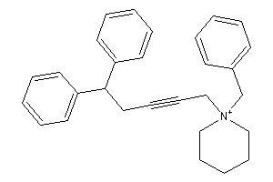 1-benzyl-1-(5,5-diphenylpent-2-ynyl)piperidin-1-ium