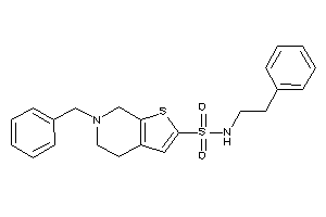 6-benzyl-N-phenethyl-5,7-dihydro-4H-thieno[2,3-c]pyridine-2-sulfonamide
