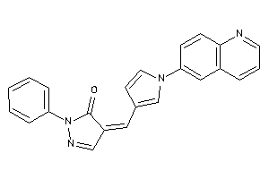 Image of 2-phenyl-4-[[1-(6-quinolyl)pyrrol-3-yl]methylene]-2-pyrazolin-3-one