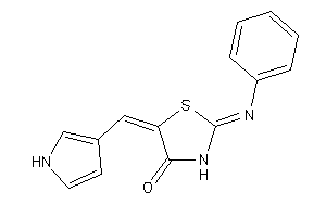 2-phenylimino-5-(1H-pyrrol-3-ylmethylene)thiazolidin-4-one