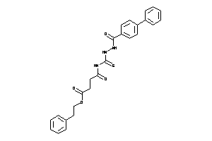Image of 4-keto-4-[[(4-phenylbenzoyl)amino]thiocarbamoylamino]butyric Acid Phenethyl Ester