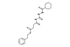 4-[(cyclohexanecarbonylamino)thiocarbamoylamino]-4-keto-butyric Acid Phenethyl Ester