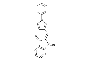 Image of 2-[(1-phenylpyrrol-3-yl)methylene]indane-1,3-quinone