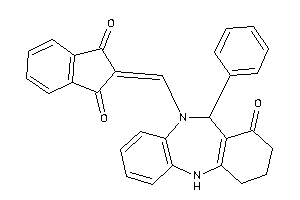 2-[(7-keto-6-phenyl-8,9,10,11-tetrahydro-6H-benzo[c][1,5]benzodiazepin-5-yl)methylene]indane-1,3-quinone