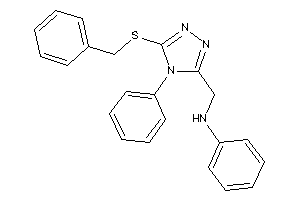 [5-(benzylthio)-4-phenyl-1,2,4-triazol-3-yl]methyl-phenyl-amine