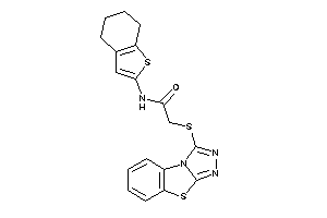 N-(4,5,6,7-tetrahydrobenzothiophen-2-yl)-2-([1,2,4]triazolo[3,4-b][1,3]benzothiazol-1-ylthio)acetamide