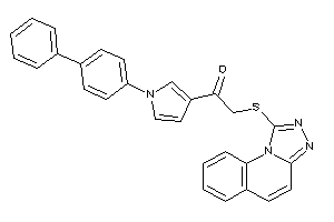 1-[1-(4-phenylphenyl)pyrrol-3-yl]-2-([1,2,4]triazolo[4,3-a]quinolin-1-ylthio)ethanone