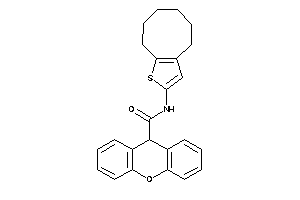 Image of N-(4,5,6,7,8,9-hexahydrocycloocta[b]thiophen-2-yl)-9H-xanthene-9-carboxamide