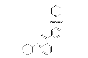 (2-cyclohexylimino-1-pyridyl)-(3-morpholinosulfonylphenyl)methanone