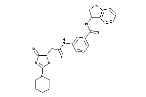 Image of N-indan-1-yl-3-[[2-(4-keto-2-piperidino-2-thiazolin-5-yl)acetyl]amino]benzamide