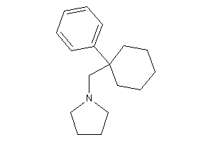 1-[(1-phenylcyclohexyl)methyl]pyrrolidine