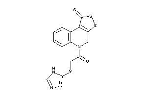 1-(1-thioxo-4H-dithiolo[3,4-c]quinolin-5-yl)-2-(4H-1,2,4-triazol-3-ylthio)ethanone