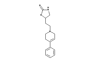 Image of 5-[2-(4-phenyl-3,6-dihydro-2H-pyridin-1-yl)ethyl]oxazolidin-2-one