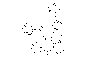 Image of 5-benzoyl-6-(5-phenyl-2-furyl)-6a,8,9,11-tetrahydro-6H-benzo[b][1,5]benzodiazepin-7-one