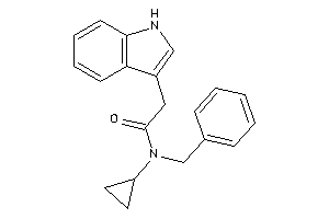 N-benzyl-N-cyclopropyl-2-(1H-indol-3-yl)acetamide