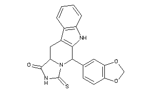 Image of 10-(1,3-benzodioxol-5-yl)-1-thioxo-3a,4,9,10-tetrahydroimidazo[1,5-b]$b-carbolin-3-one