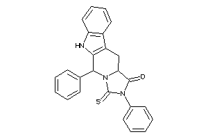 2,10-diphenyl-1-thioxo-3a,4,9,10-tetrahydroimidazo[1,5-b]$b-carbolin-3-one