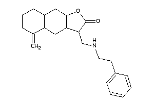 Image of 5-methylene-3-[(phenethylamino)methyl]-3,3a,4,4a,6,7,8,8a,9,9a-decahydrobenzo[f]benzofuran-2-one