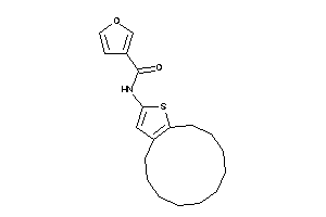 Image of N-(4,5,6,7,8,9,10,11,12,13-decahydrocyclododeca[b]thiophen-2-yl)-3-furamide