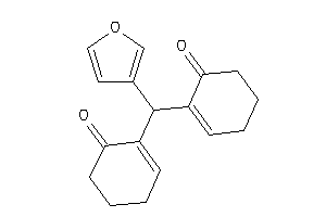 Image of 2-[3-furyl-(6-ketocyclohexen-1-yl)methyl]cyclohex-2-en-1-one