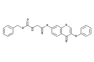 Image of 2-(benzyloxycarbonylamino)acetic Acid (4-keto-3-phenoxy-chromen-7-yl) Ester