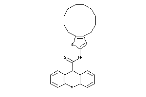 Image of N-(4,5,6,7,8,9,10,11,12,13-decahydrocyclododeca[b]thiophen-2-yl)-9H-xanthene-9-carboxamide
