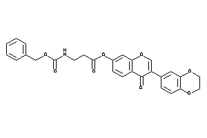 3-(benzyloxycarbonylamino)propionic Acid [3-(2,3-dihydro-1,4-benzodioxin-6-yl)-4-keto-chromen-7-yl] Ester