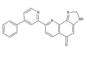 Image of 8-(4-phenyl-2-pyridyl)-2,3-dihydroimidazo[4,5-h]quinolin-5-one