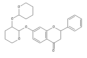 Image of 2-phenyl-7-(3-tetrahydropyran-2-yloxytetrahydropyran-2-yl)oxy-chroman-4-one