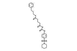 5-keto-5-[(4-piperidinosulfonylphenyl)thiocarbamoylamino]valeric Acid 3-phenylpropyl Ester