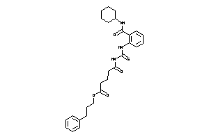 Image of 5-[[2-(cyclohexylcarbamoyl)phenyl]thiocarbamoylamino]-5-keto-valeric Acid 3-phenylpropyl Ester