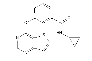 Image of N-cyclopropyl-3-thieno[3,2-d]pyrimidin-4-yloxy-benzamide