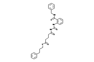 5-[[2-(benzylcarbamoyl)phenyl]thiocarbamoylamino]-5-keto-valeric Acid 3-phenylpropyl Ester