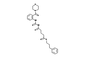 Image of 5-keto-5-[[2-(morpholine-4-carbonyl)phenyl]thiocarbamoylamino]valeric Acid 3-phenylpropyl Ester