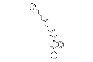5-keto-5-[[2-(piperidine-1-carbonyl)phenyl]thiocarbamoylamino]valeric Acid 3-phenylpropyl Ester