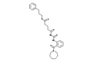 Image of 5-[[2-(azepane-1-carbonyl)phenyl]thiocarbamoylamino]-5-keto-valeric Acid 3-phenylpropyl Ester