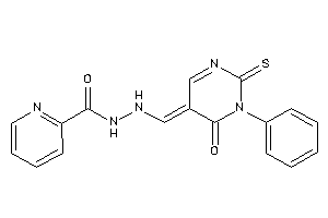 N'-[(6-keto-1-phenyl-2-thioxo-pyrimidin-5-ylidene)methyl]picolinohydrazide