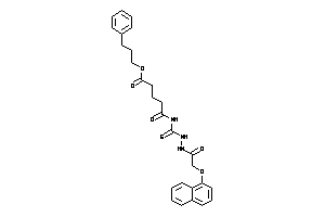 5-keto-5-[[[2-(1-naphthoxy)acetyl]amino]thiocarbamoylamino]valeric Acid 3-phenylpropyl Ester