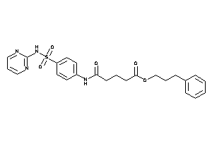 Image of 5-keto-5-[4-(2-pyrimidylsulfamoyl)anilino]valeric Acid 3-phenylpropyl Ester