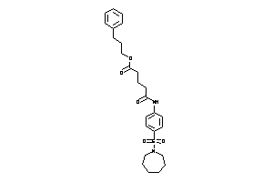 Image of 5-[4-(azepan-1-ylsulfonyl)anilino]-5-keto-valeric Acid 3-phenylpropyl Ester