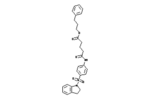 Image of 5-(4-indolin-1-ylsulfonylanilino)-5-keto-valeric Acid 3-phenylpropyl Ester